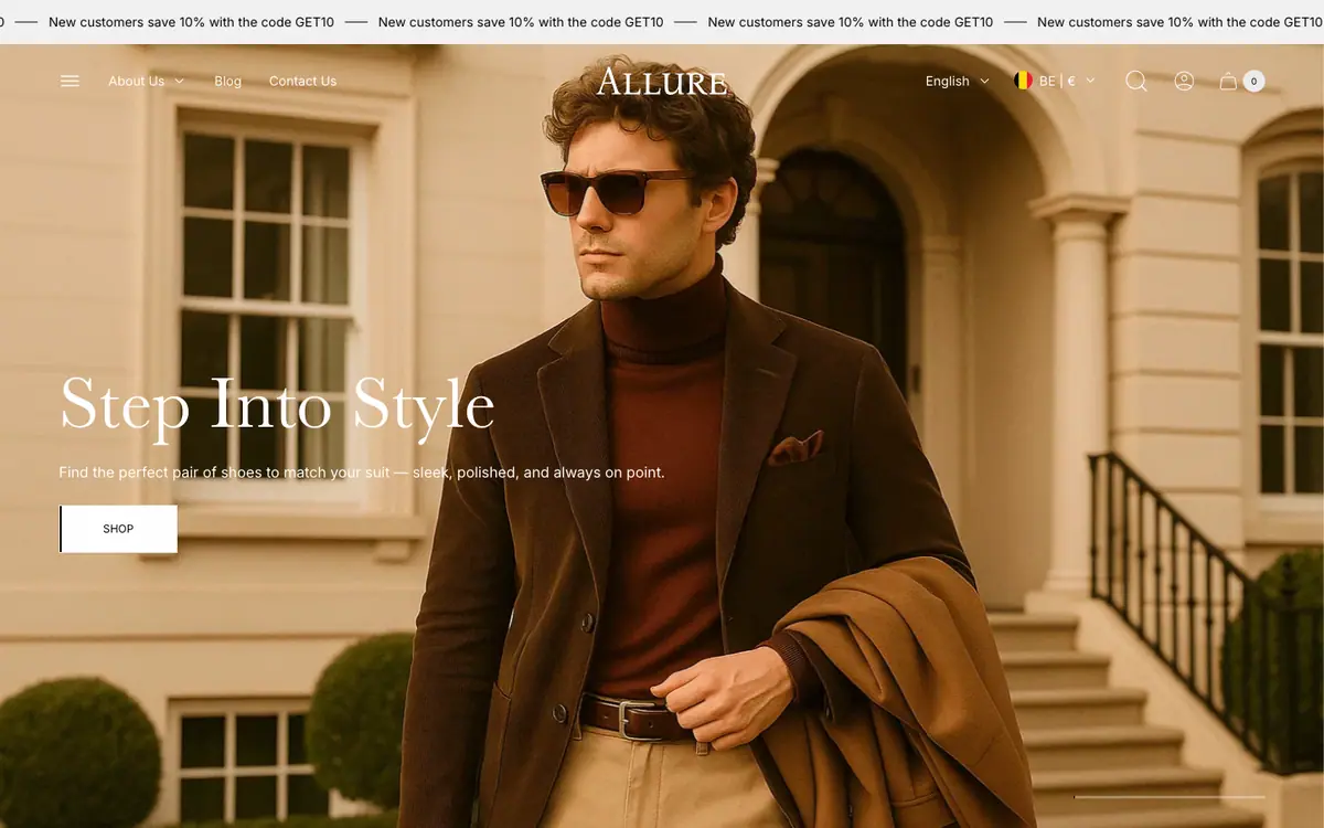 Allure teması demo mağaza