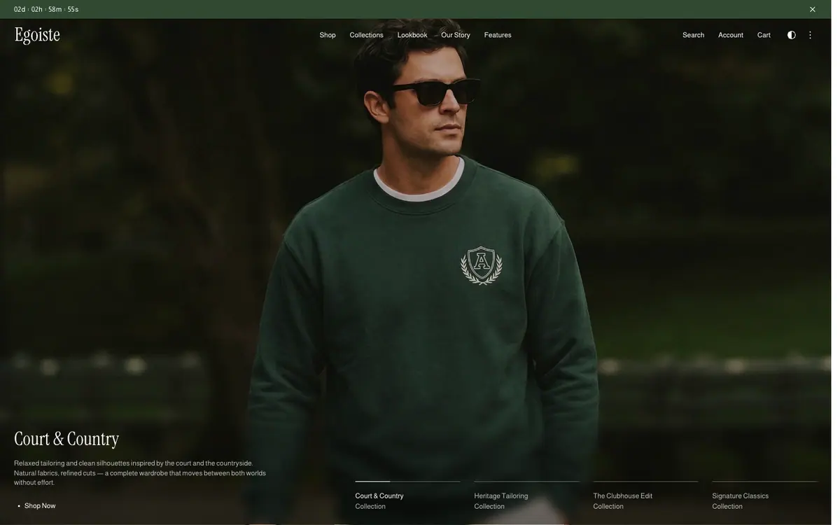 Egoiste theme demo store