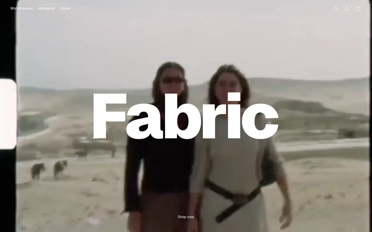 Fabric theme demo store