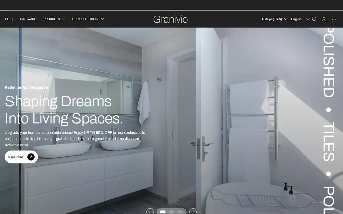 Granivio theme demo store