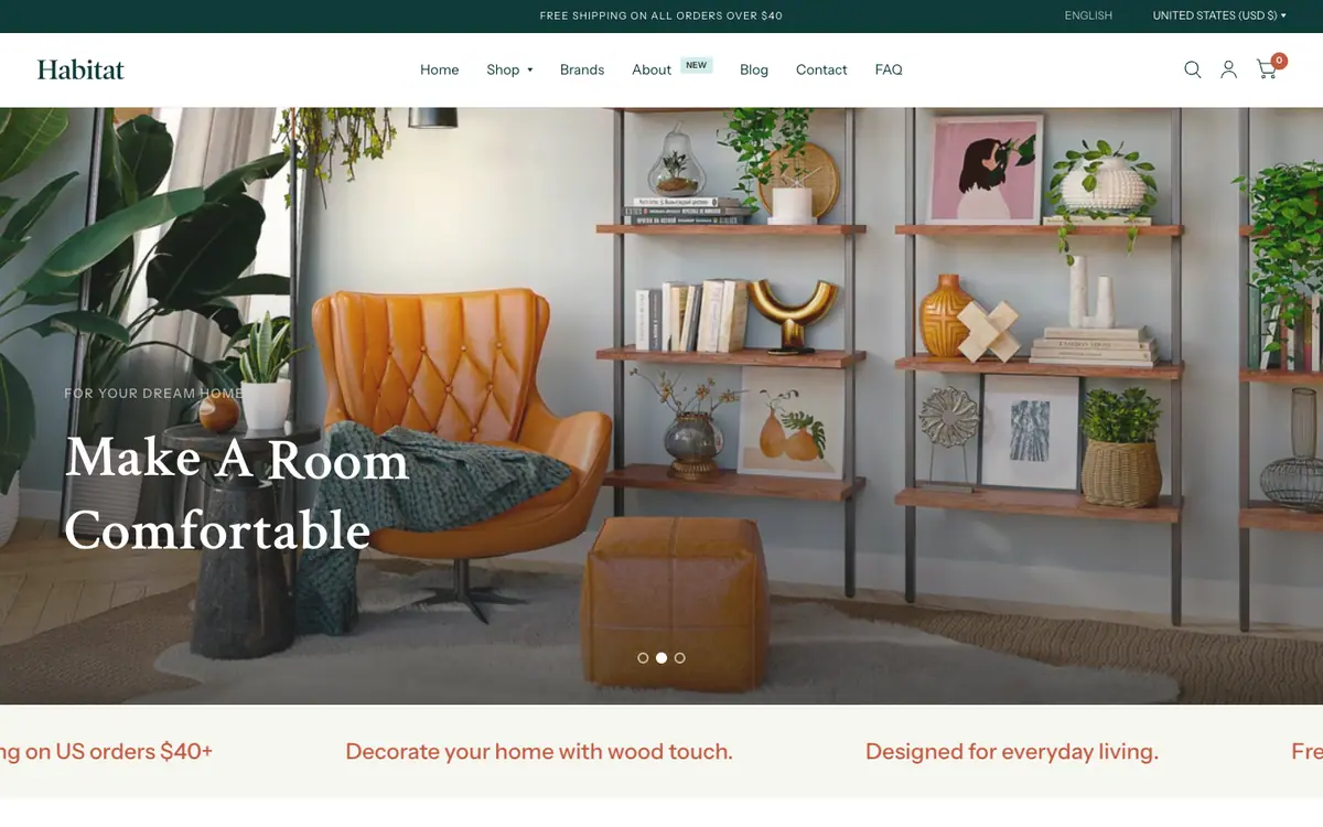 Habitat theme demo store