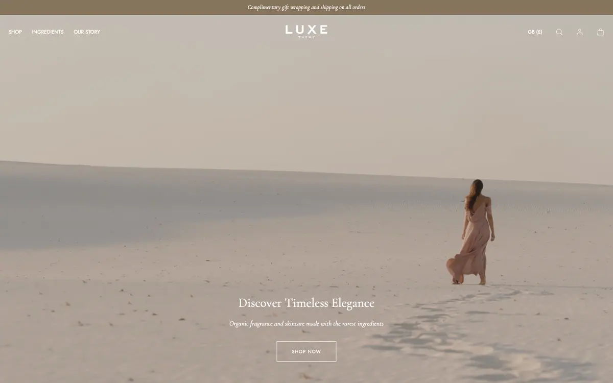 Luxe teması demo mağaza