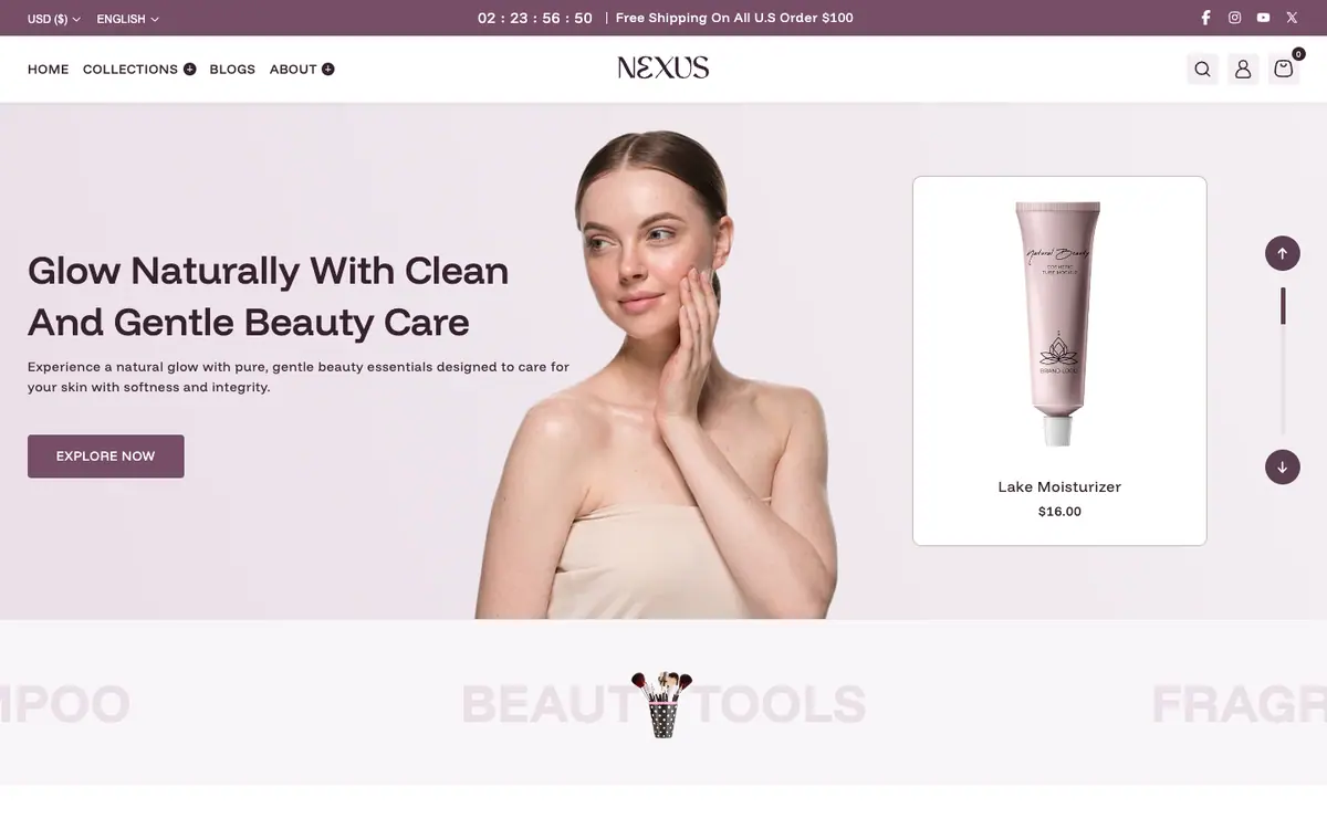 Nexus teması demo mağaza