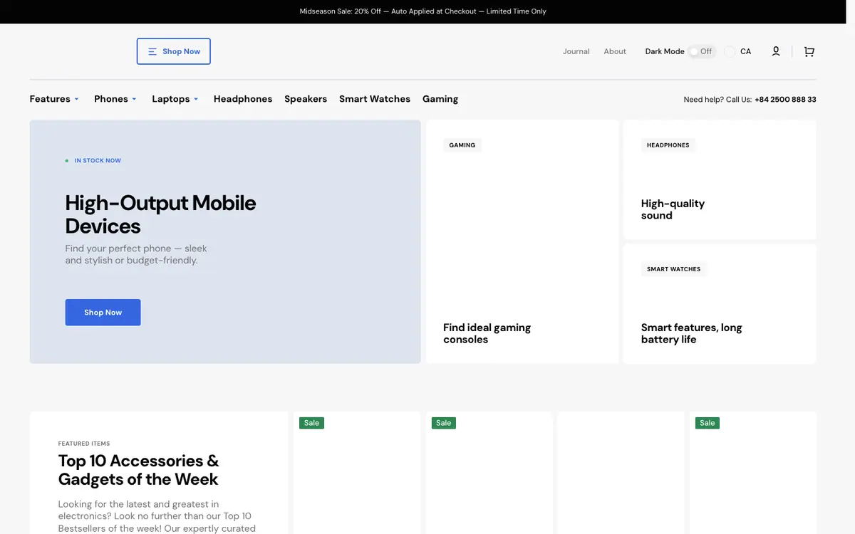 Stockmart theme demo store