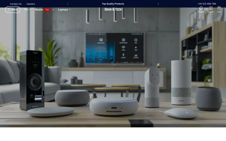Ultra Shopify teması demo mağaza görünümü
